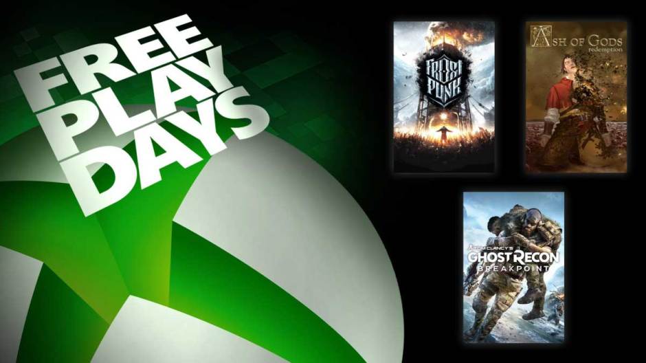 Jours de jeu gratuits Xbox Ghost Recon Breakpoint Frostpunk