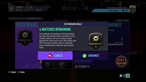 Fifa 21 Ultimate Team представляє щотижневу кількість матчів A Division Rivals