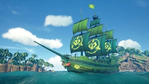 Sea Of Thieves Pirates Dikarin Keştiyek Fancy Battletoads Ji sibê ve Vekin