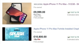 Op eBay verkopen mensen iPhones waarop Fortnite is geïnstalleerd voor duizenden euro's extra
