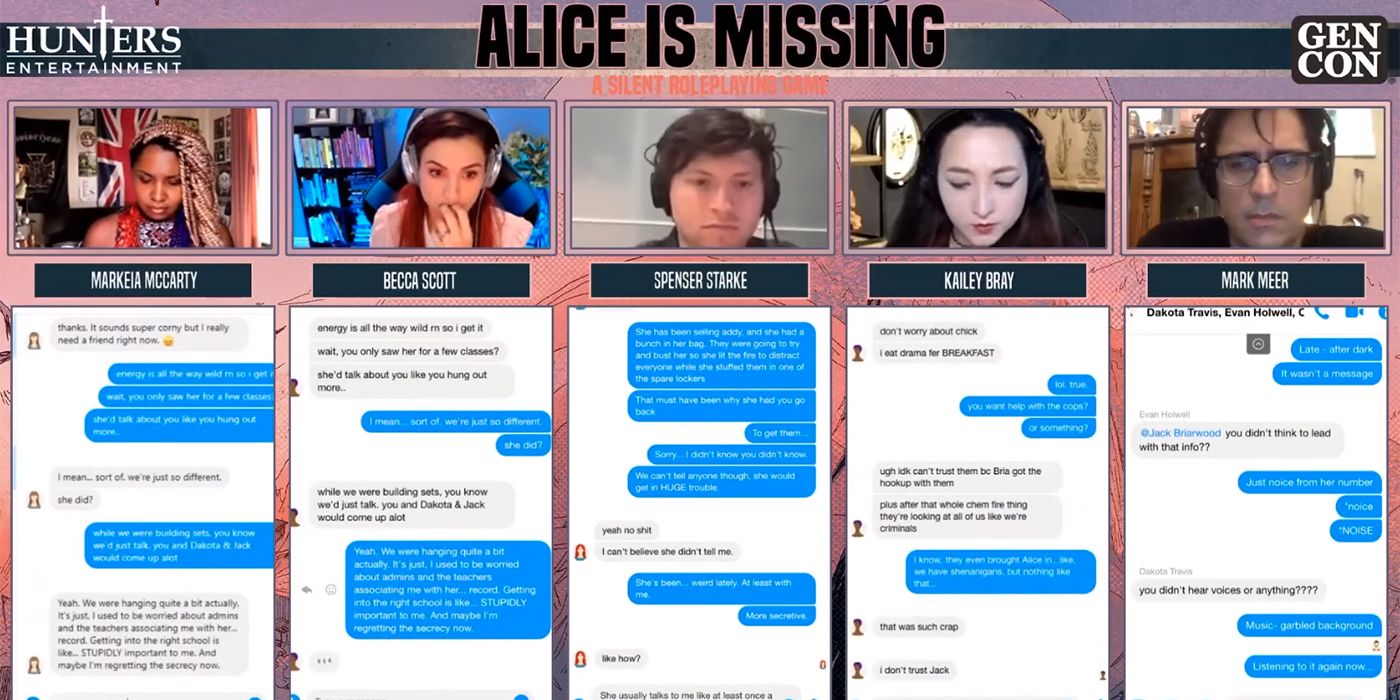 Alice Is Missing Rpg Is Played Almost Entirely Through Text Messages