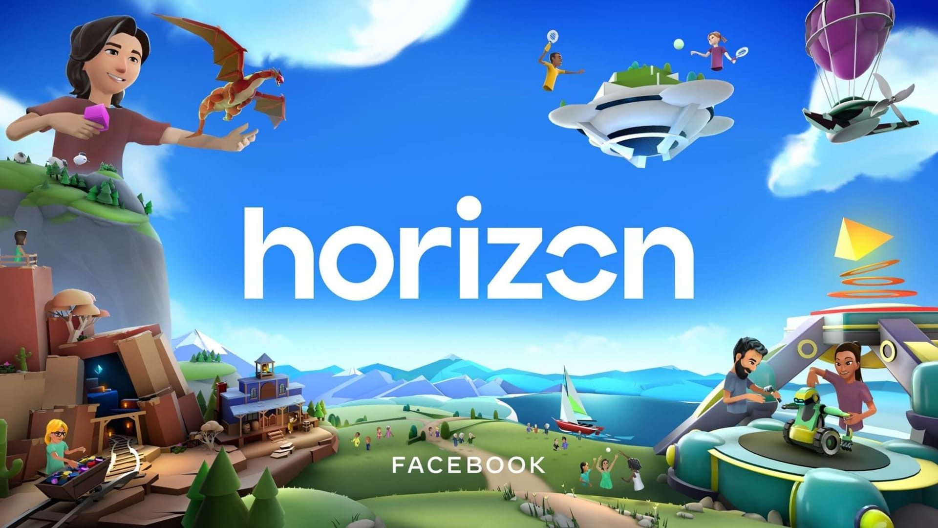 Some artwork for the upcoming Facebook Horizon social VR software