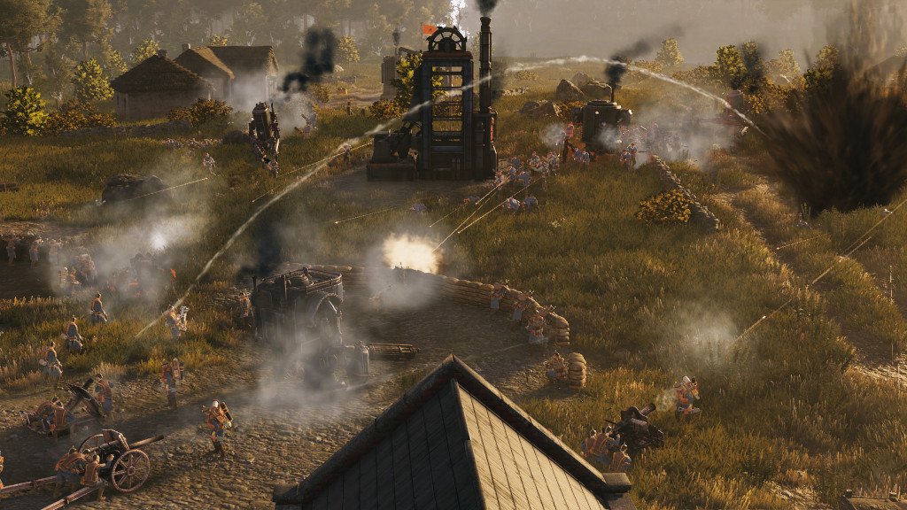 Una foto de RTS Iron Harvest en acció