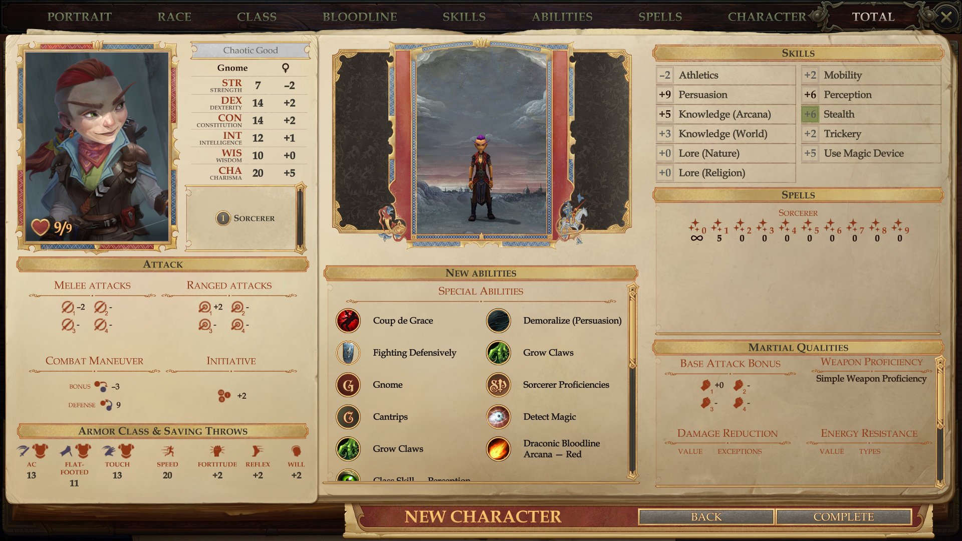 Kingmaker Sorcerer Guide Character Sheet