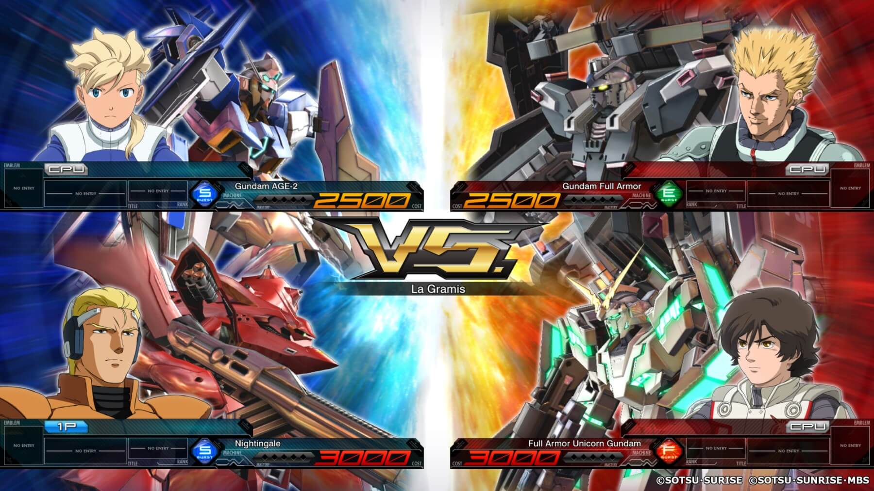 البدلة المتنقلة Gundam Extreme VS. Maxiboost على الشبكات
