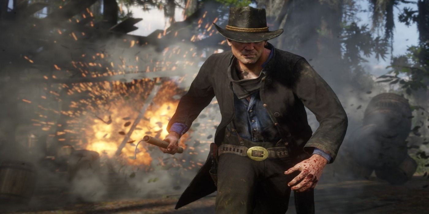 Red Dead 2 խաղացողը սկսում է պատանդների խելագար հեռավորություն՝ օգտագործելով Dynamite