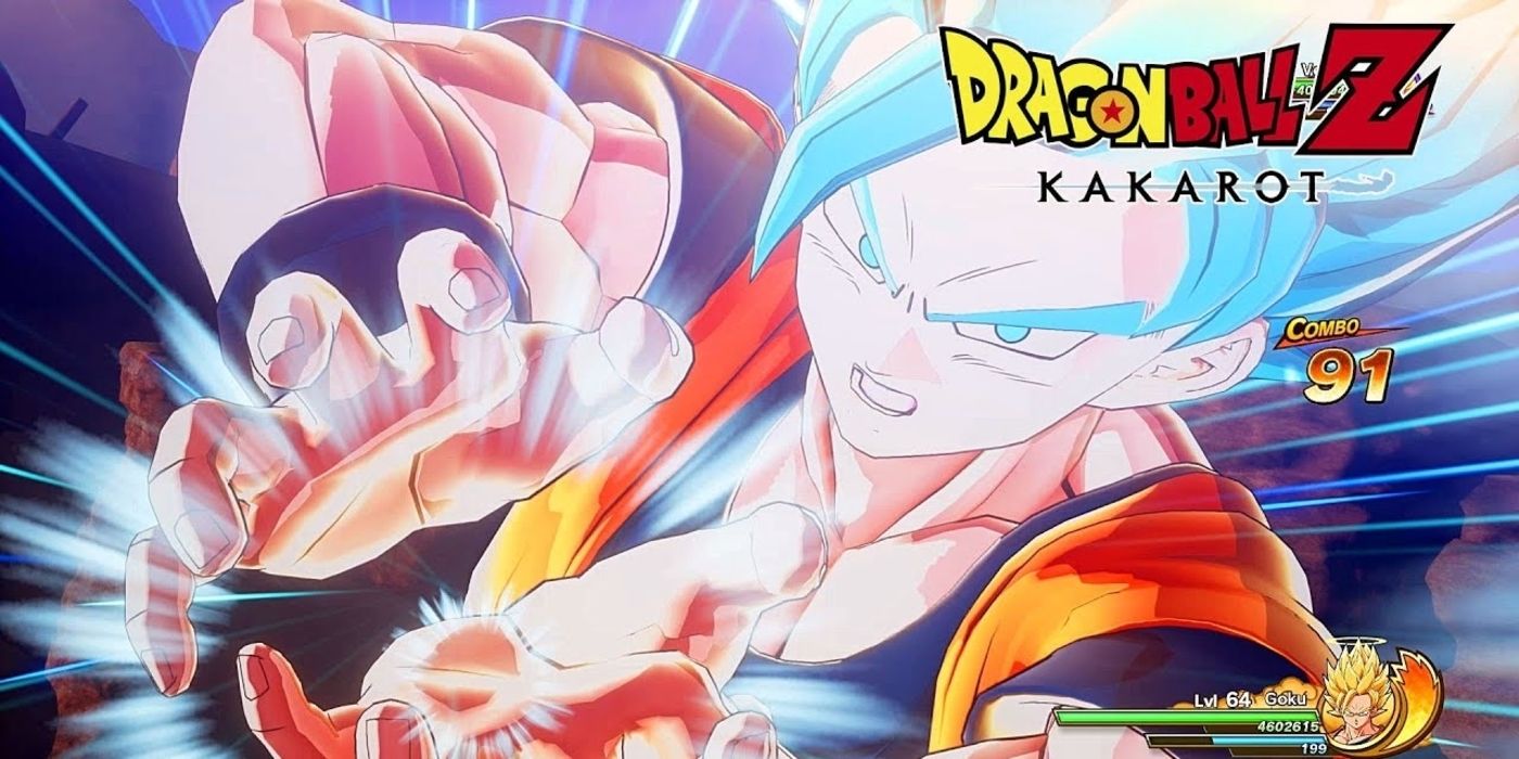 Dragon Ball Z: Kakarot Super Saiyan Blue Goku vs. Predicións Vegeta