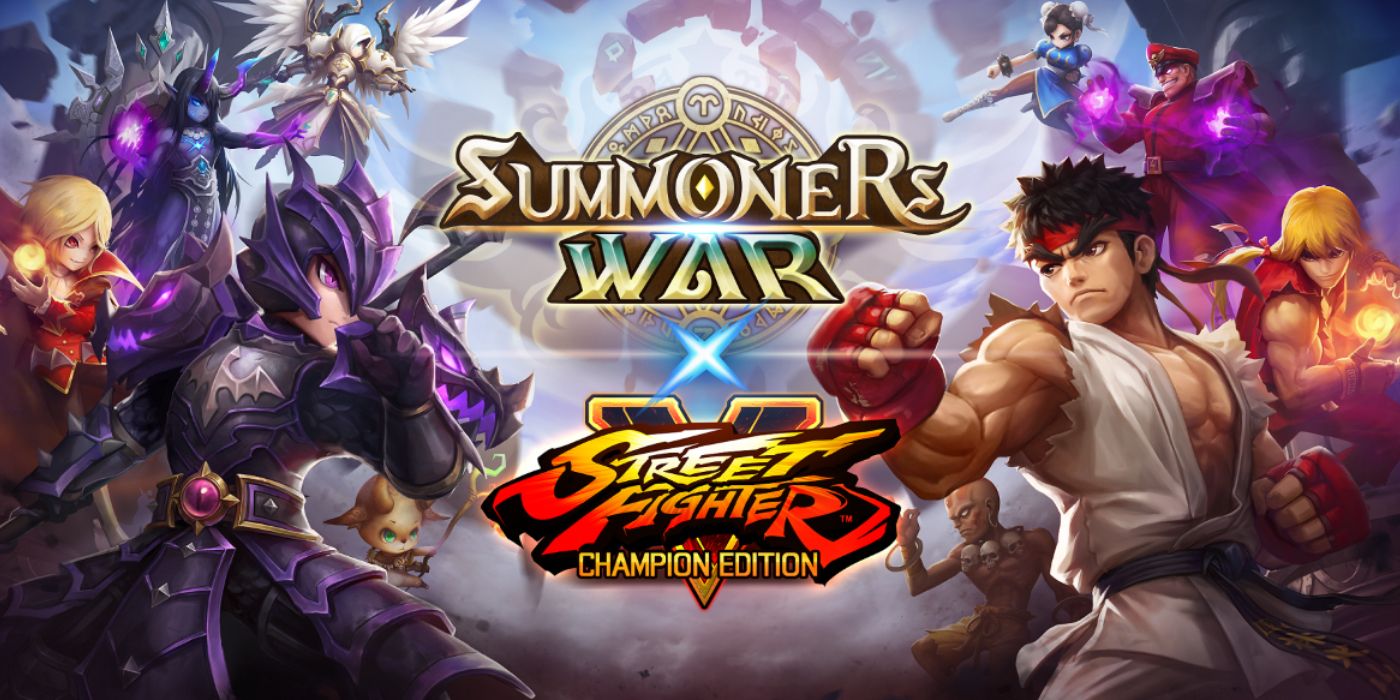Summoners War: Sky Arena Crossing Over With Street Fighter 5