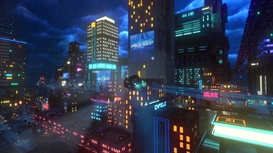 Pragtige Blade Runner Esque Delivery Thriller Cloudpunk kom na konsoles in Oktober