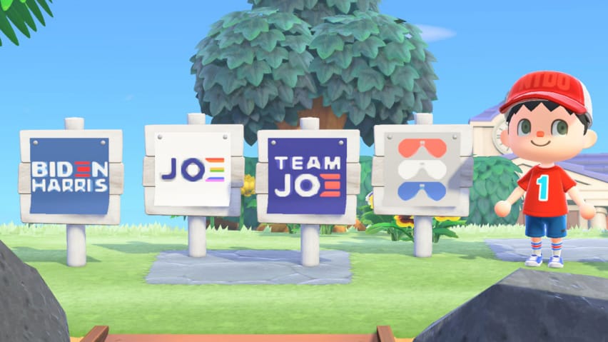 La campagna Biden arriva ad Animal Crossing