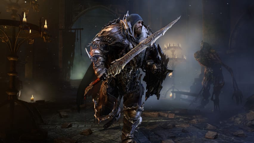 Harkyn explorant a Lords of the Fallen 2