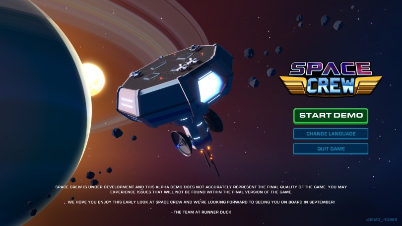 Captura de pantalla de demostración de Spacecrew1
