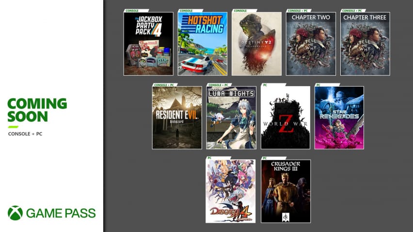 Xbox Game Pass pridáva Resident Evil Vii, Crusader Kings Iii a ďalšie