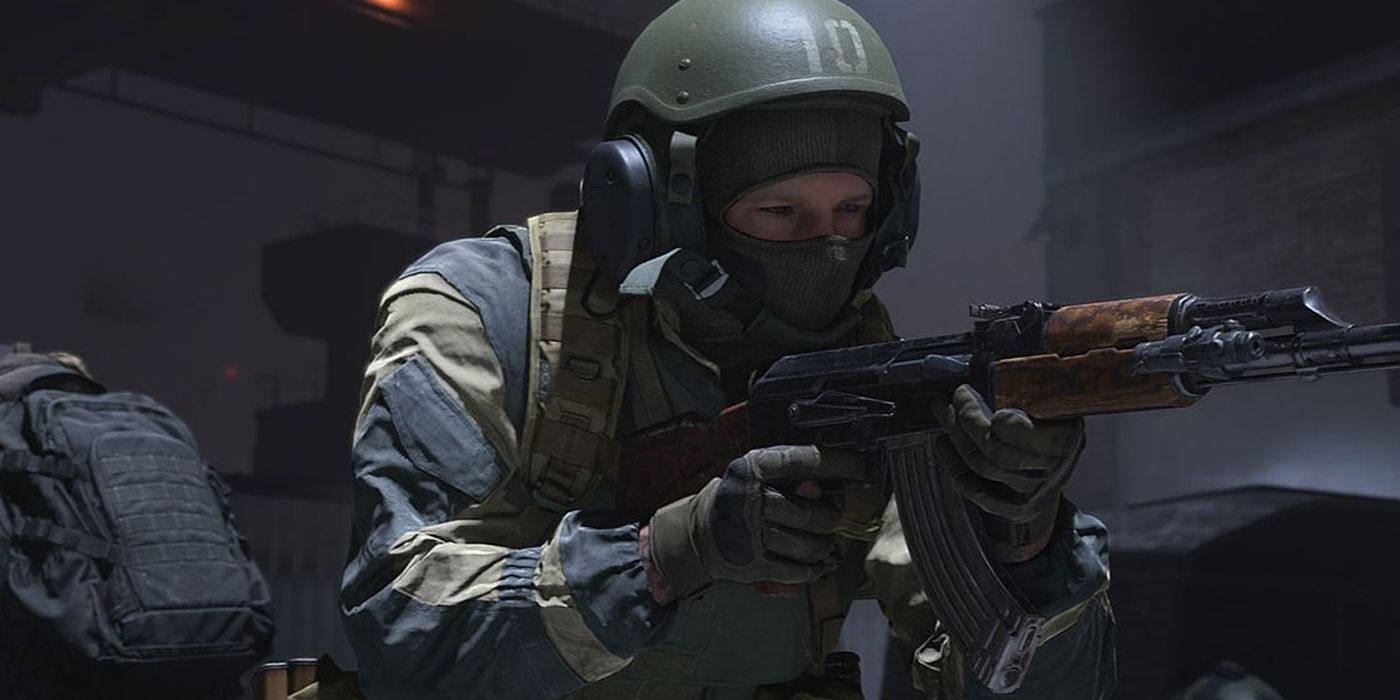 Call Of Duty: Modern Warfare Napaka, zaradi katere operaterjev palec blokira pogled na Ak 47