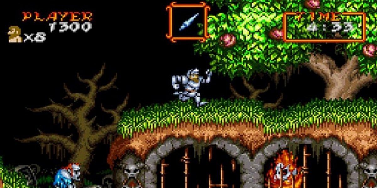 Gold and goblins секреты. Ghost n Goblins Snes. Предшественник супернинтендо.