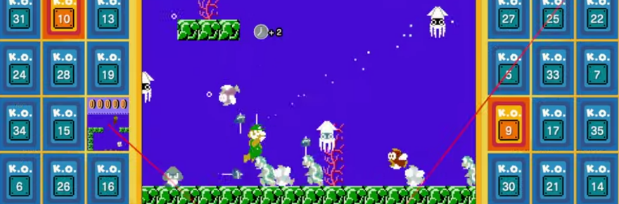 Klassikaline Super Mario Bros. mäng läheb Battle Royale'i mänguga Super Mario Bros. 35