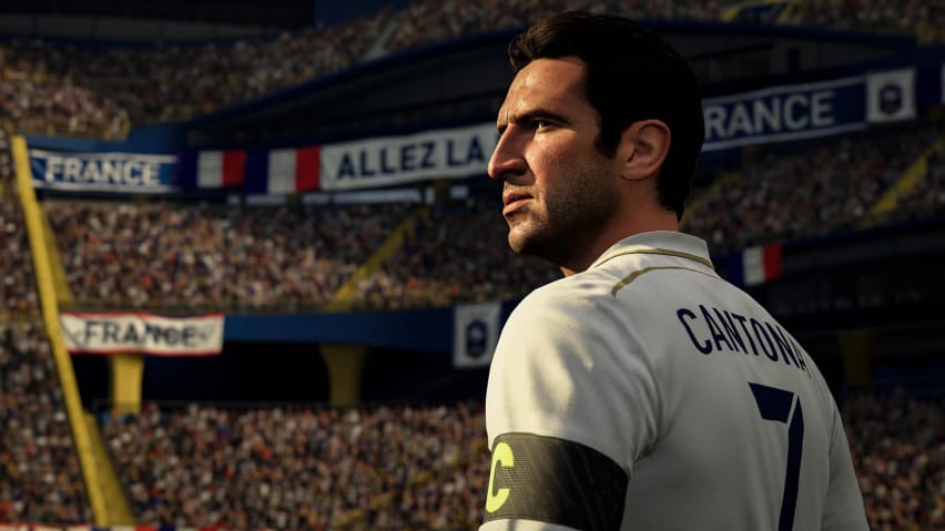 Eric Cantona, een icoon in EA's FIFA 21