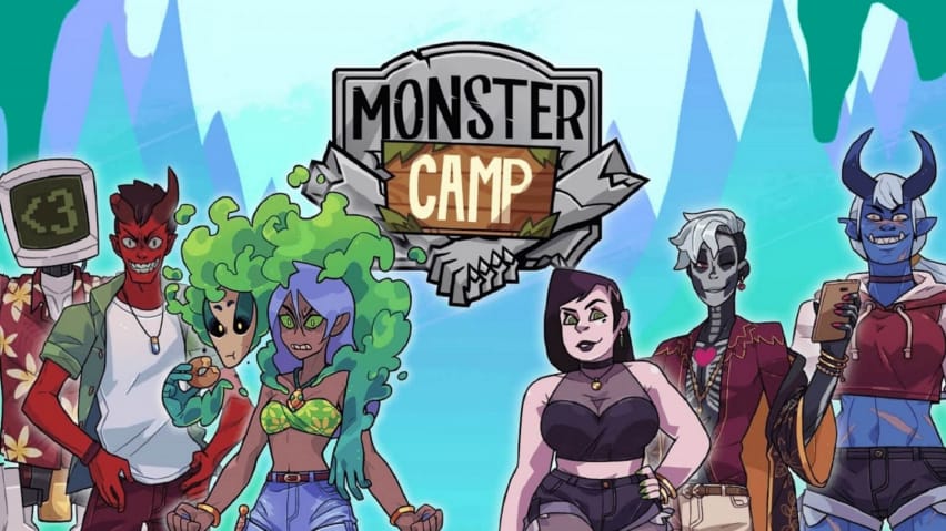Ecran de titlu Monster Camp