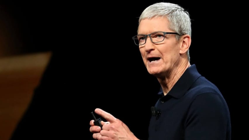 Tim Cook of Apple, who have a 