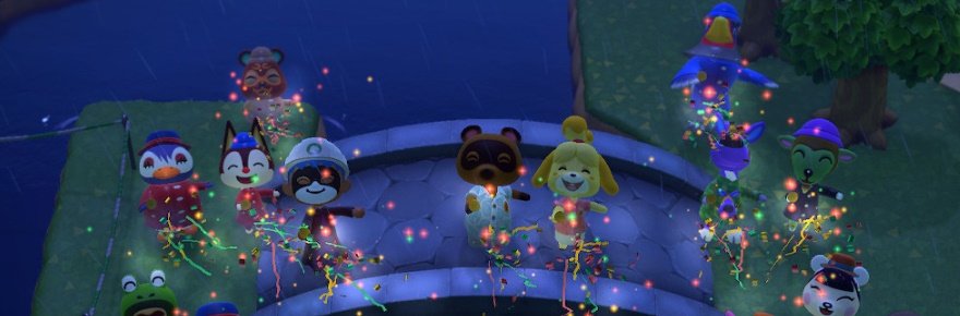 Animal Crossing New Horizons Stormy Celebration