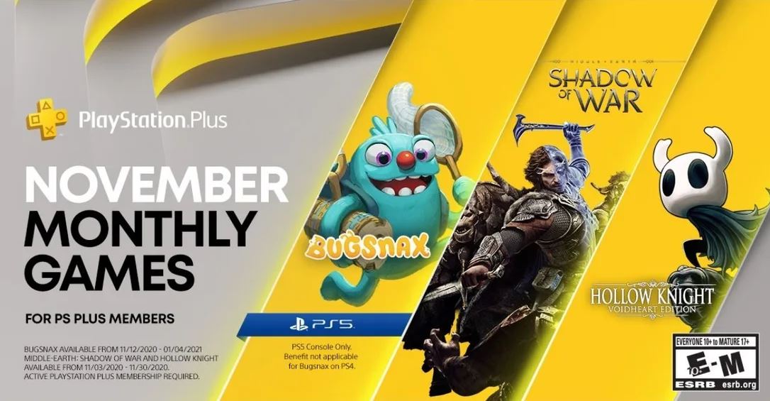 Playstation Plus ноябрь 2020 10 28 20 1