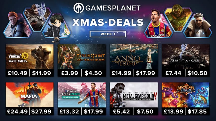 Gamesplanet XMAS 2020 седмица 1 Разпродажби