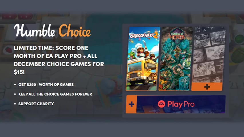 Humble Choice December 2020 games cover