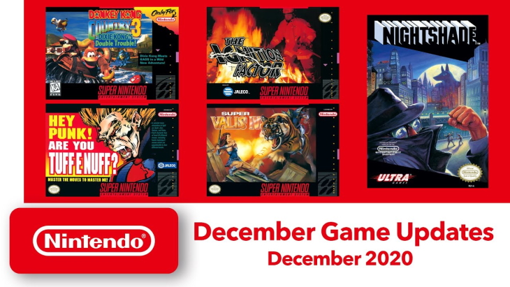 Nintendo Switch Online NES SNES decembro