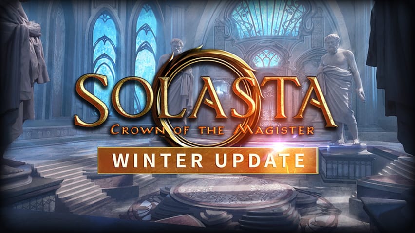 Обложка даты выхода Solasta Winter Update