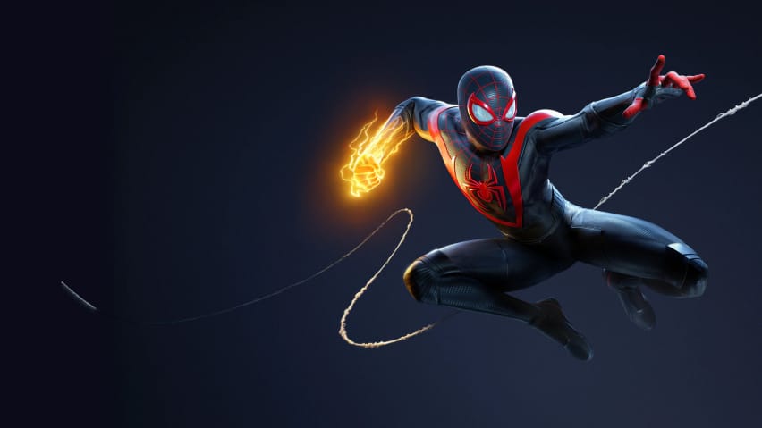 Miles Morales som titeln webslinger i Spider-Man: Miles Morales