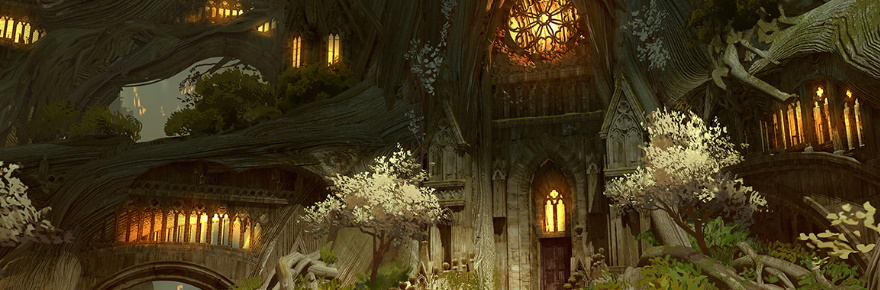 Guild Wars 2 Foresty Church Thing