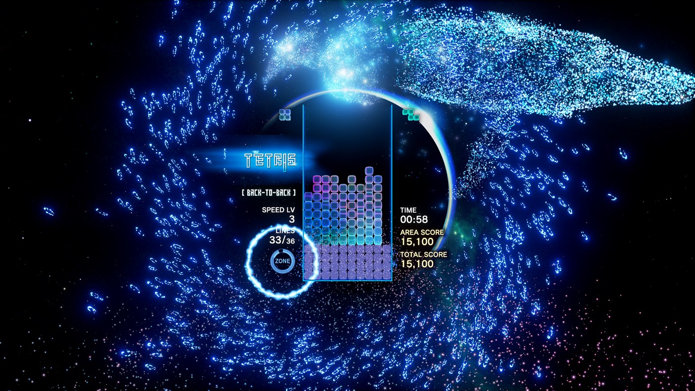Imagen conectada del efecto Tetris