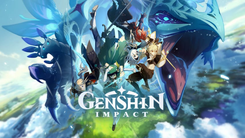 Некои ликови и Stormterror во Genshin Impact