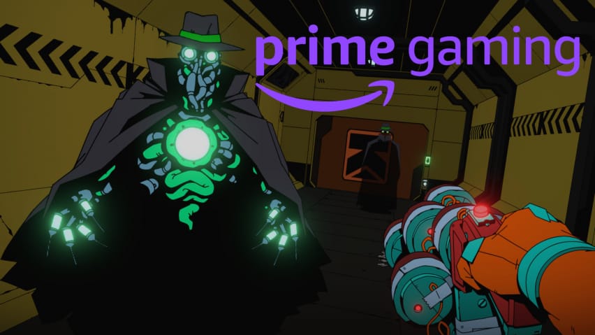 An image of Void Bastards with the Prime Gaming logo