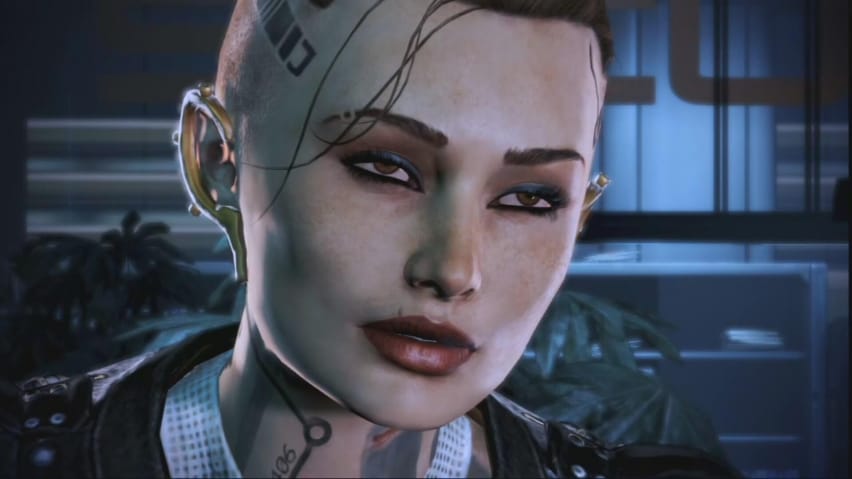 Jack, lik iz Mass Effecta 2 koji je izvorno trebao biti panseksualac.