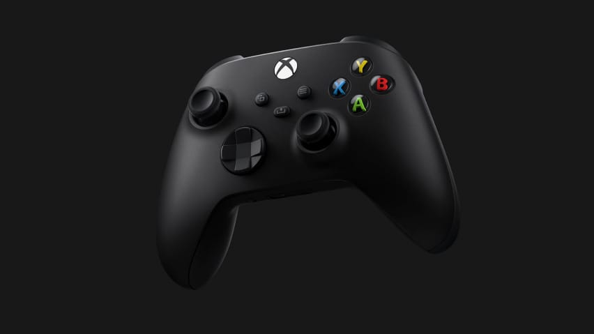 Microsoft-ek sortutako Xbox Series X kontrolagailu bat.