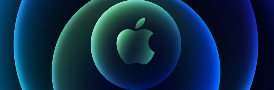 Apple-logo og cirkler Wee