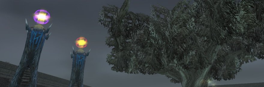 World Of Shadowbane Towers And Tree