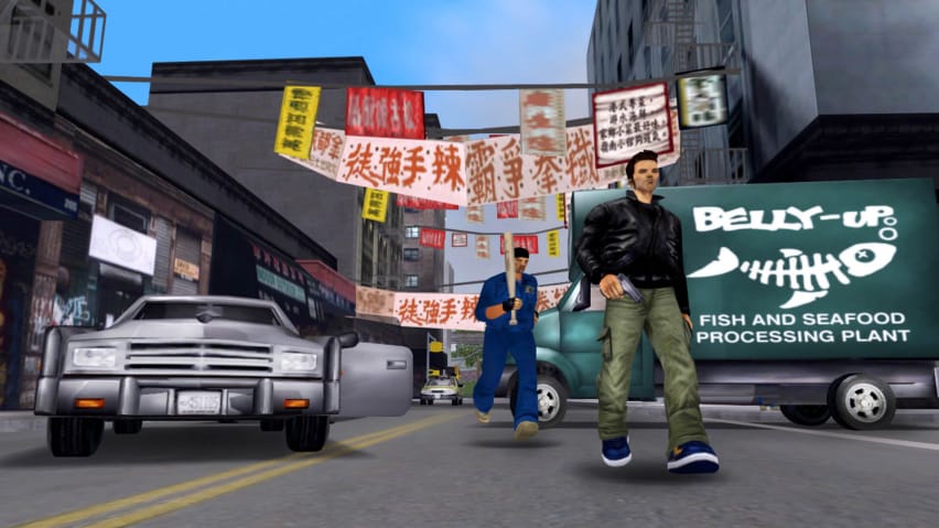 Չինաթաունի կադրը Grand Theft Auto 3-ից:
