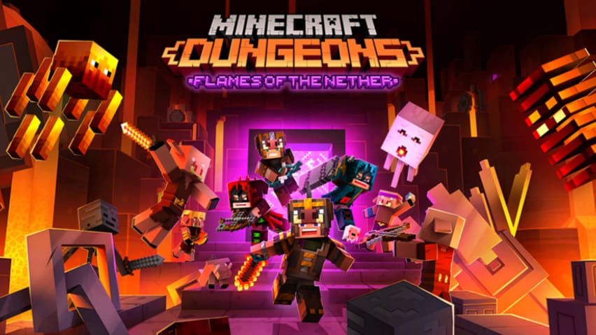 Minecraft%20dungeons%20flames%20of%20the%20nether%20cover