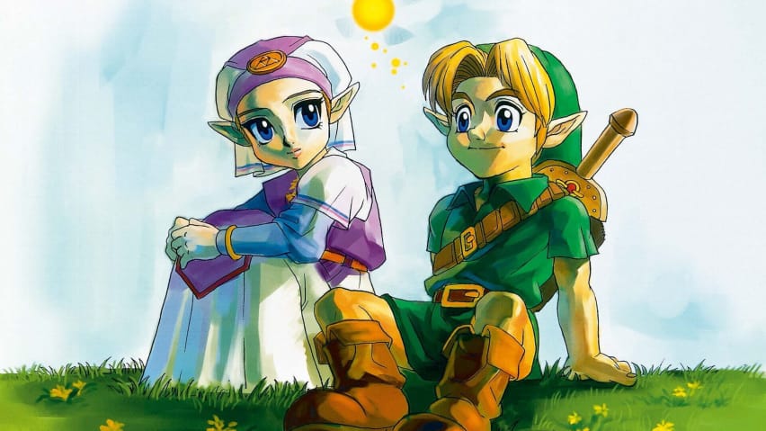 OOT Link Zelda võti Art