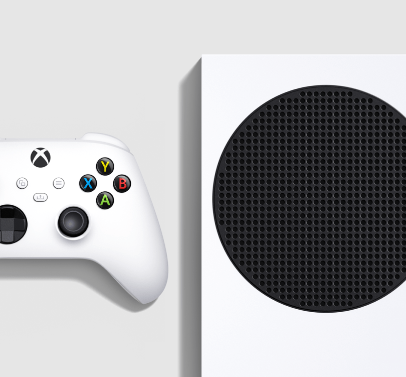 Durağan Görüntü Xbox Series S 4 Havalandırma Görünümü Konsol Denetleyicisi