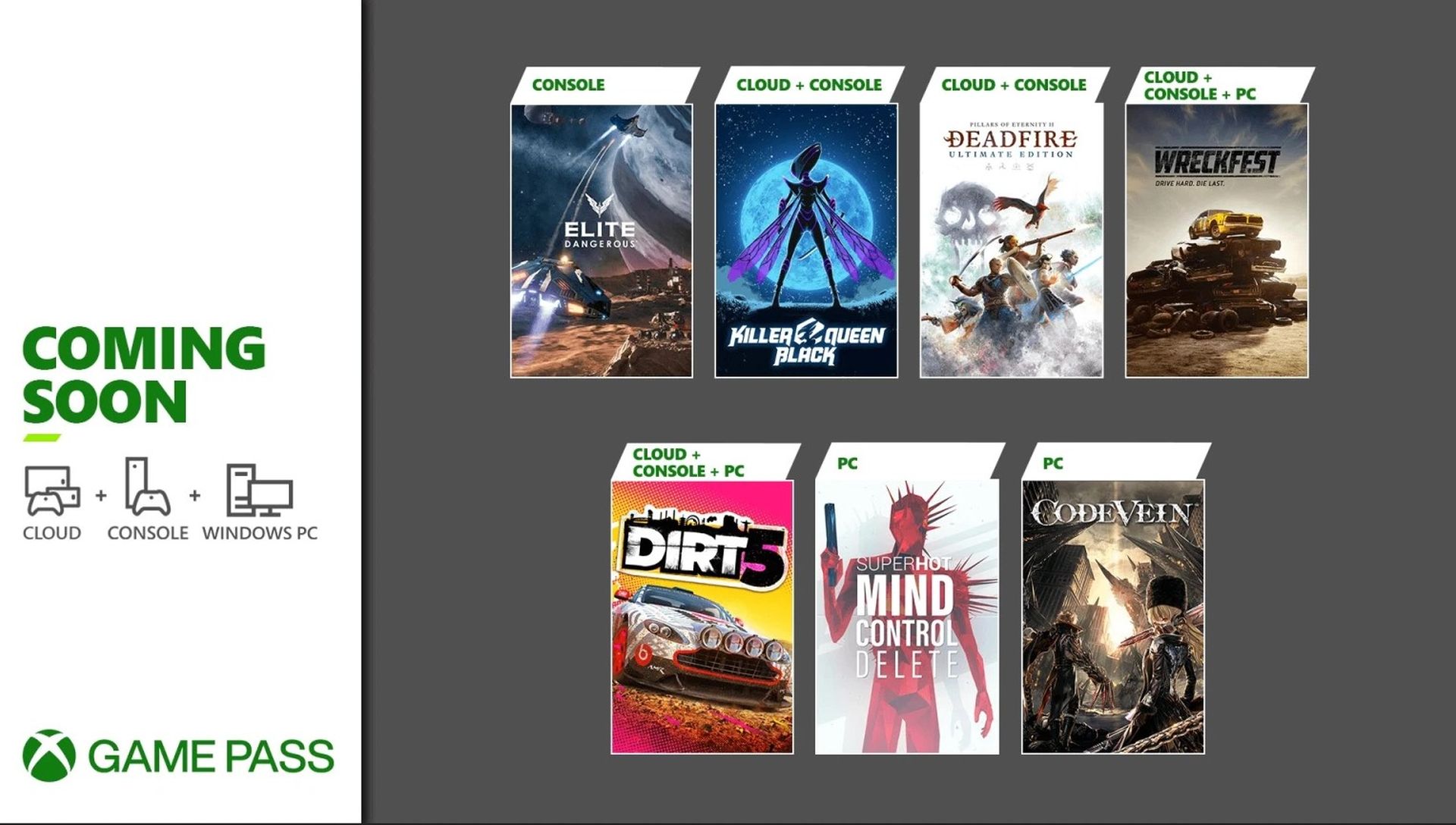Xbox GamePass2021年02月XNUMX