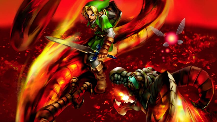 Zelda OOT Link vs Volvagia