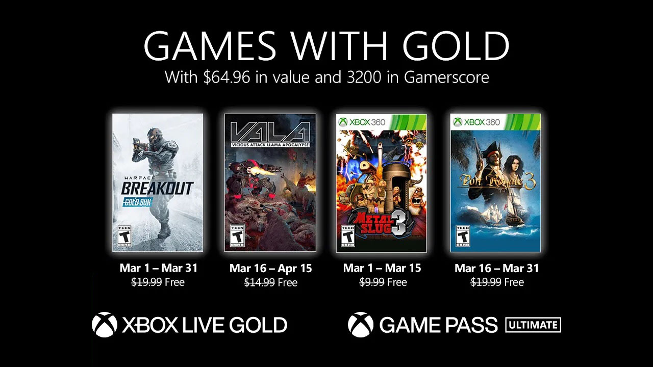Games With Gold March 2021 02 23 21