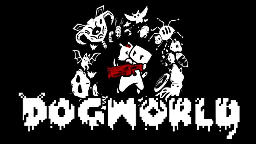 Karya seni dan logo utama untuk Dogworld