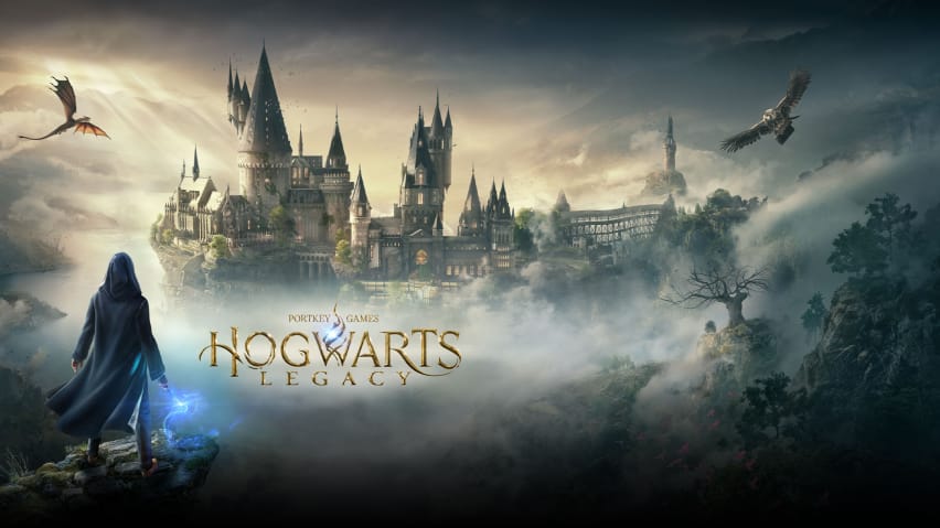 Hogwarts Legacy үчүн логотип жана көркөм чыгарма
