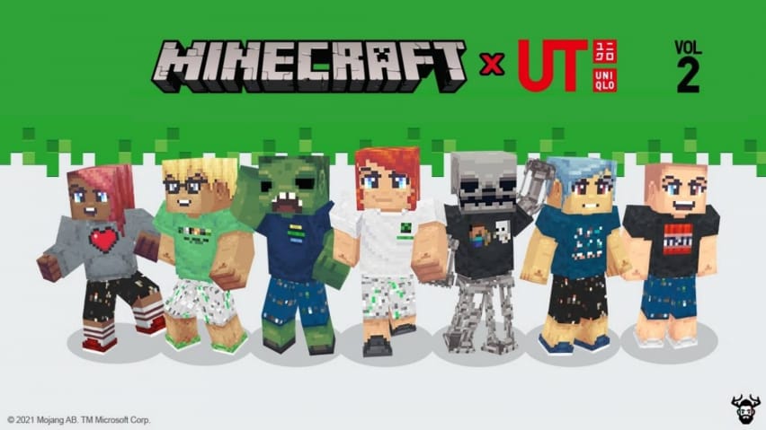 គម្រប Minecraft x Uniqlo Volume 2