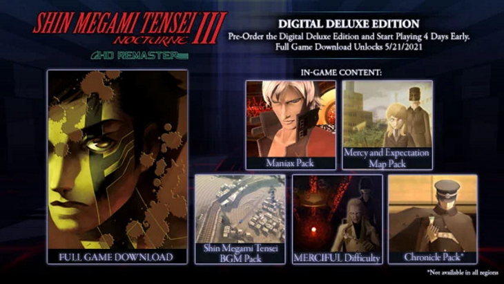 Shin Megami Tensei III: น็อคเทิร์น HD Remaster Digital Deluxe Edition