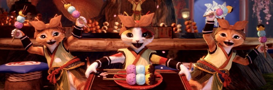 Monster Hunter Rise Kitties Would Like You To Have Dango